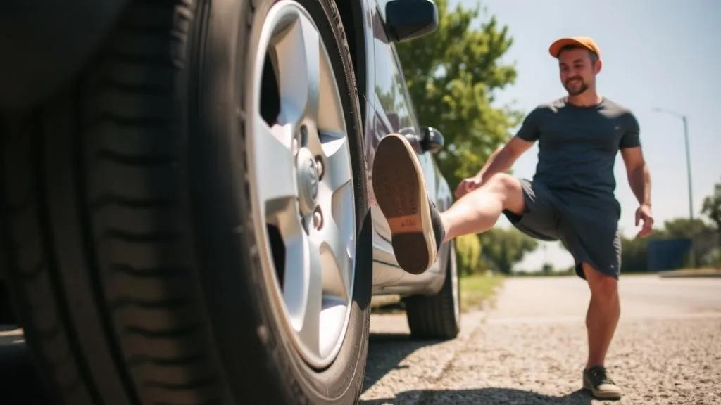 check kaki-kaki mobil tanpa alat