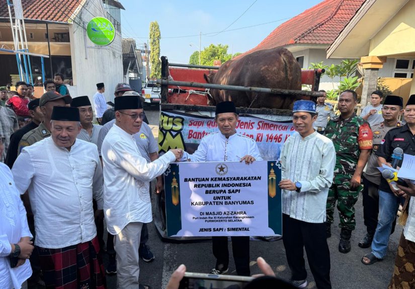 Penyerahan Simbolis Sapi Kurban Presiden oleh Bupati Banyumas